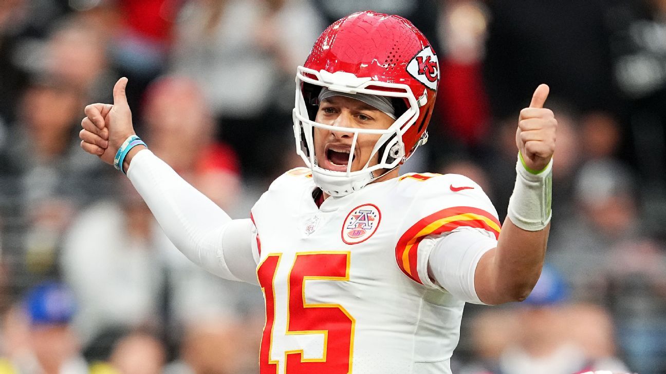 Patrick Mahomes said he was “ready to go” in the AFC title match