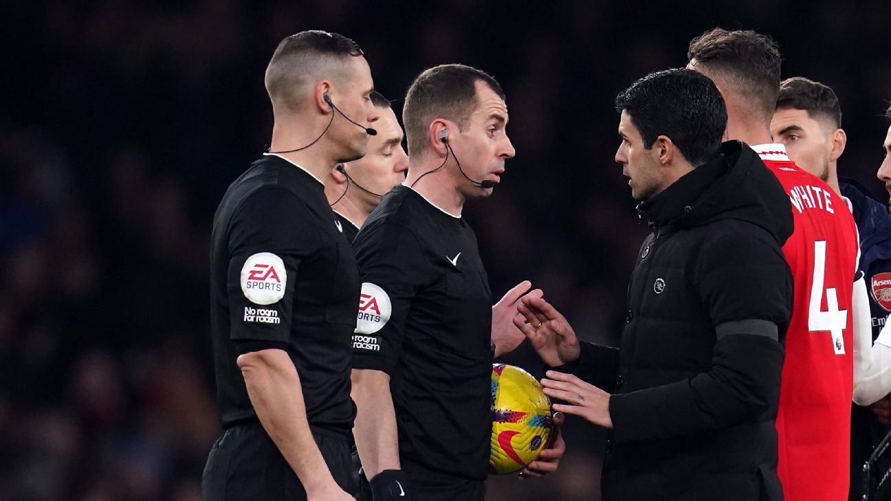 Arteta accuses refs of ‘changing the rules’