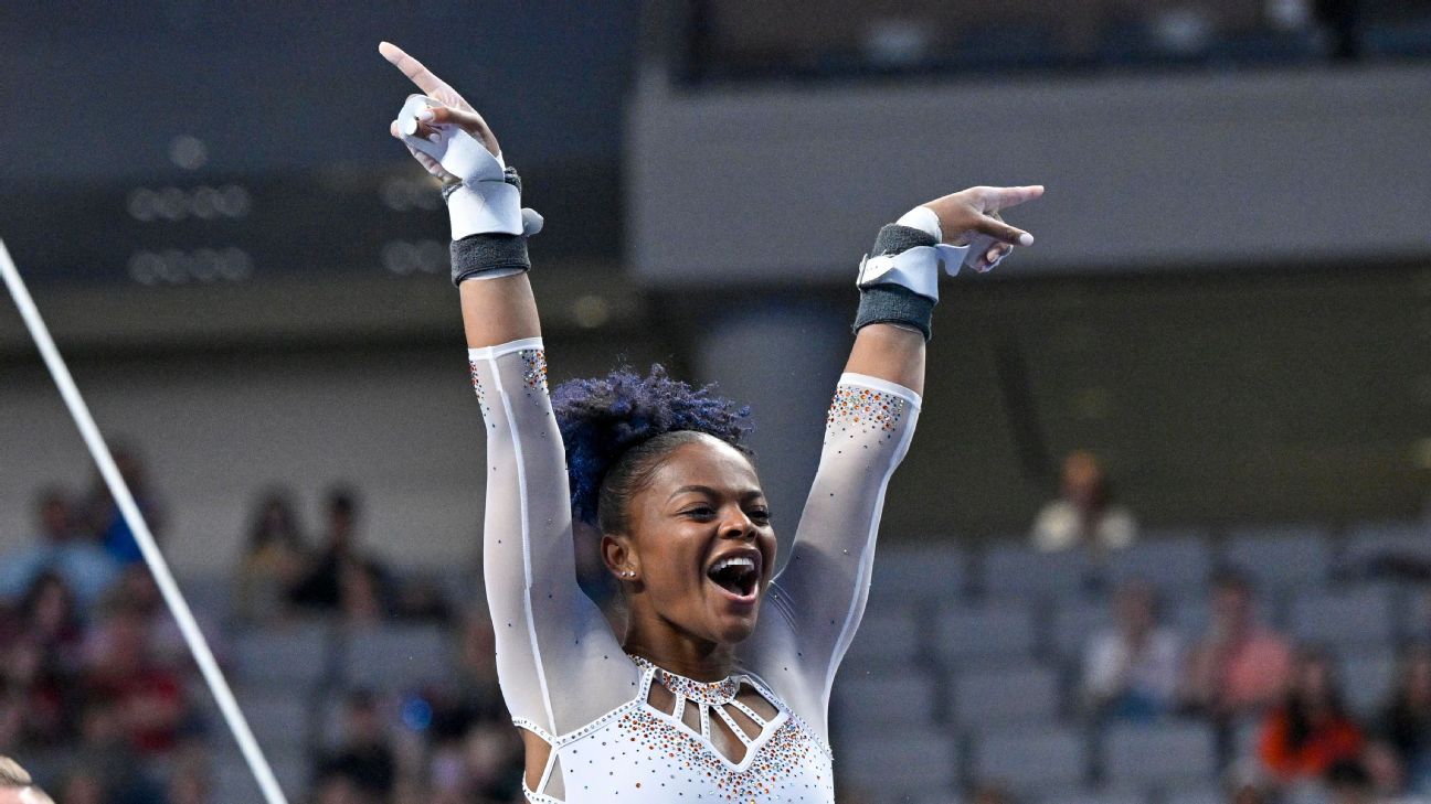 How close is Florida's Trinity Thomas to the NCAA's perfect 10 record?
