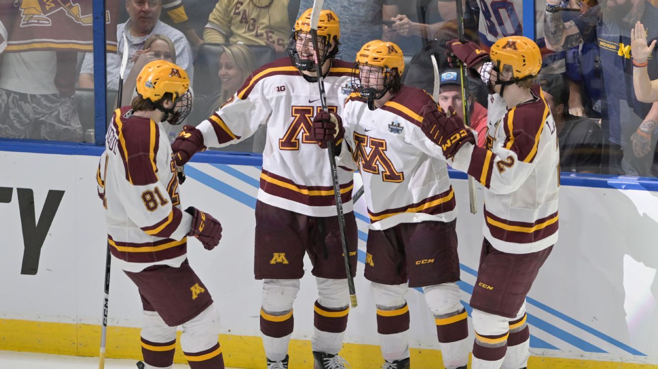 No. 1 Gophers roll past BU to open Frozen Four