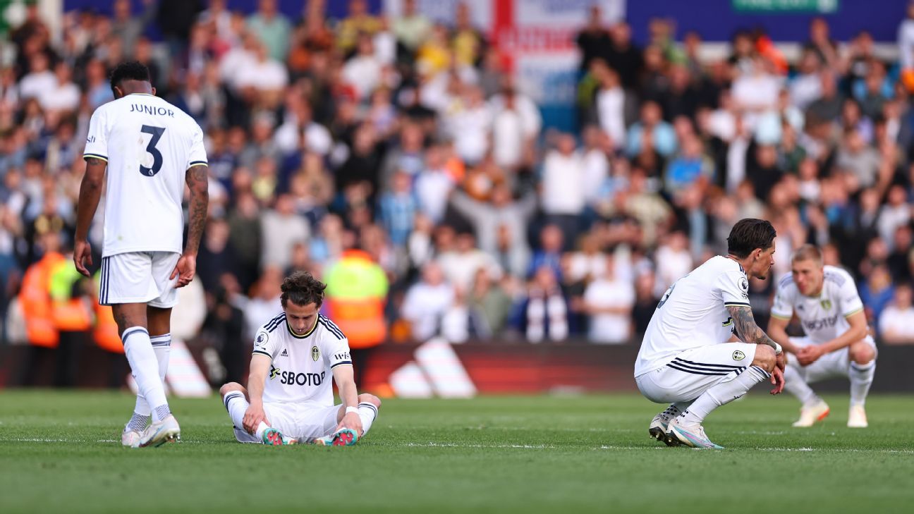 Photo of Leeds United zeigte keine Kampfbereitschaft, da der Abstieg in die Premier League durch eine Reihe von Fehlern bei der Niederlage gegen Tottenham besiegelt wurde