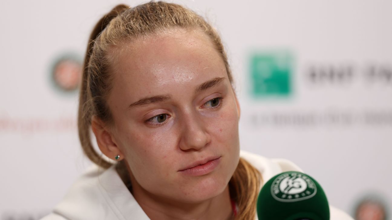 Elena Rybakina knocked out at Roland Garros: “It’s hard to play like that”