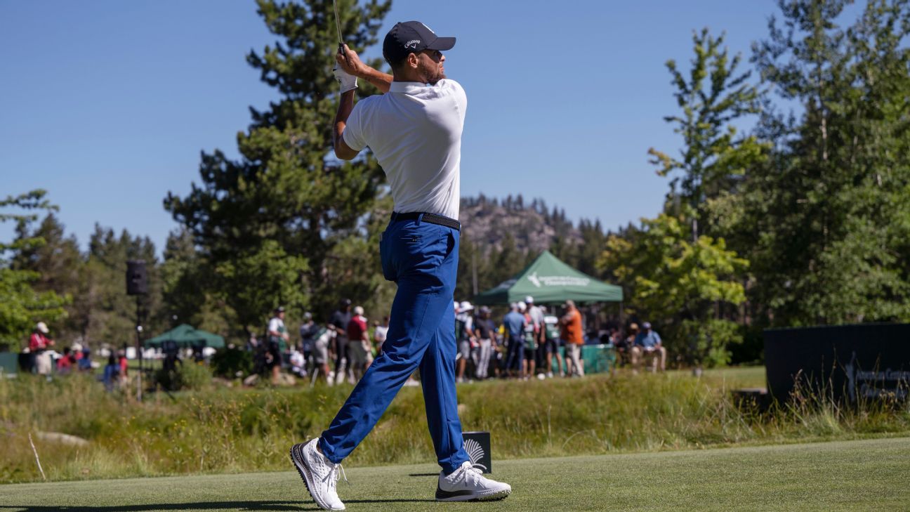 Stephen Curry leads ACC celebrity golf tournament in Tahoe