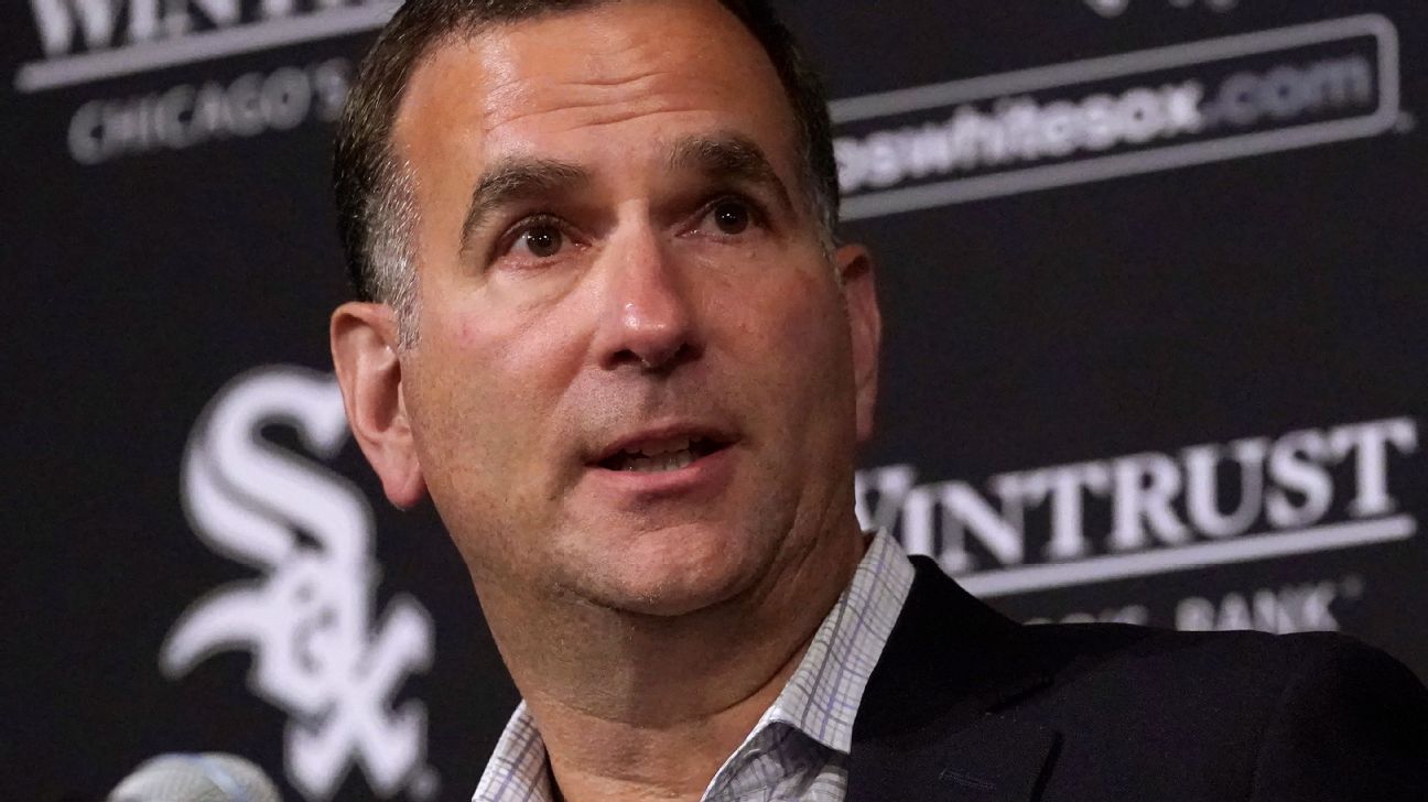 Vice-presidente dos bombeiros do White Sox, Ken Williams, GM Rick Hahn