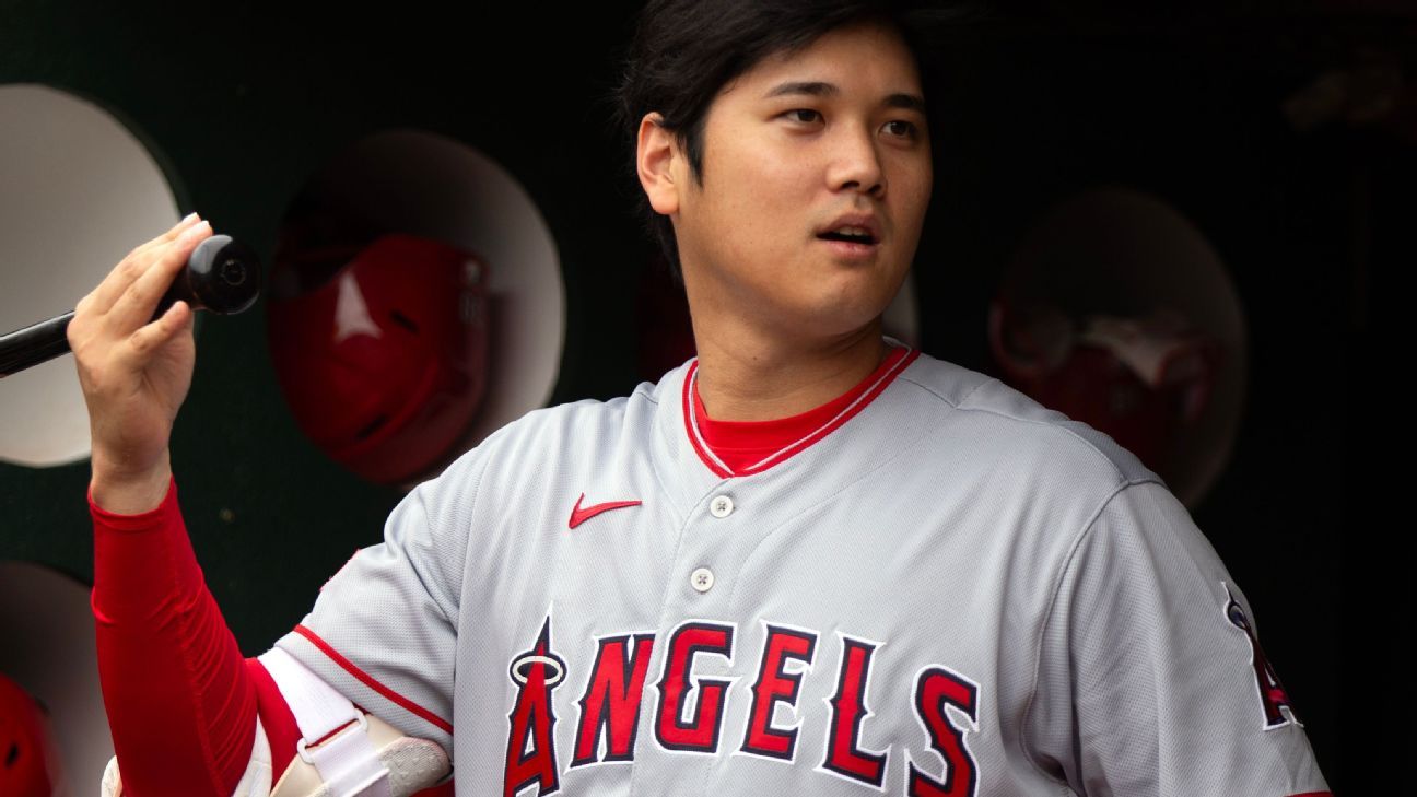Ohtani (oblique) misses 9th in a row, Angels lose
