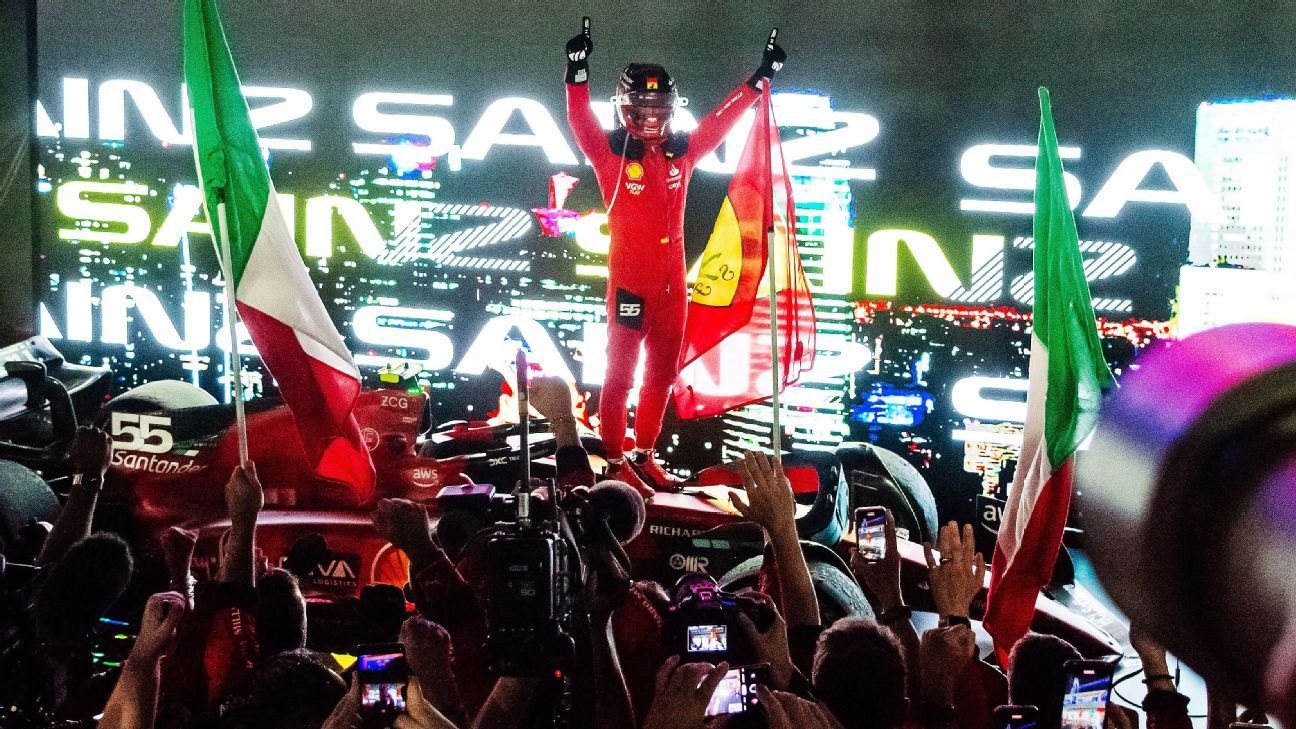 Fórmula 1: Sainz gana el GP de Singapur y pone fin a la racha de Verstappen