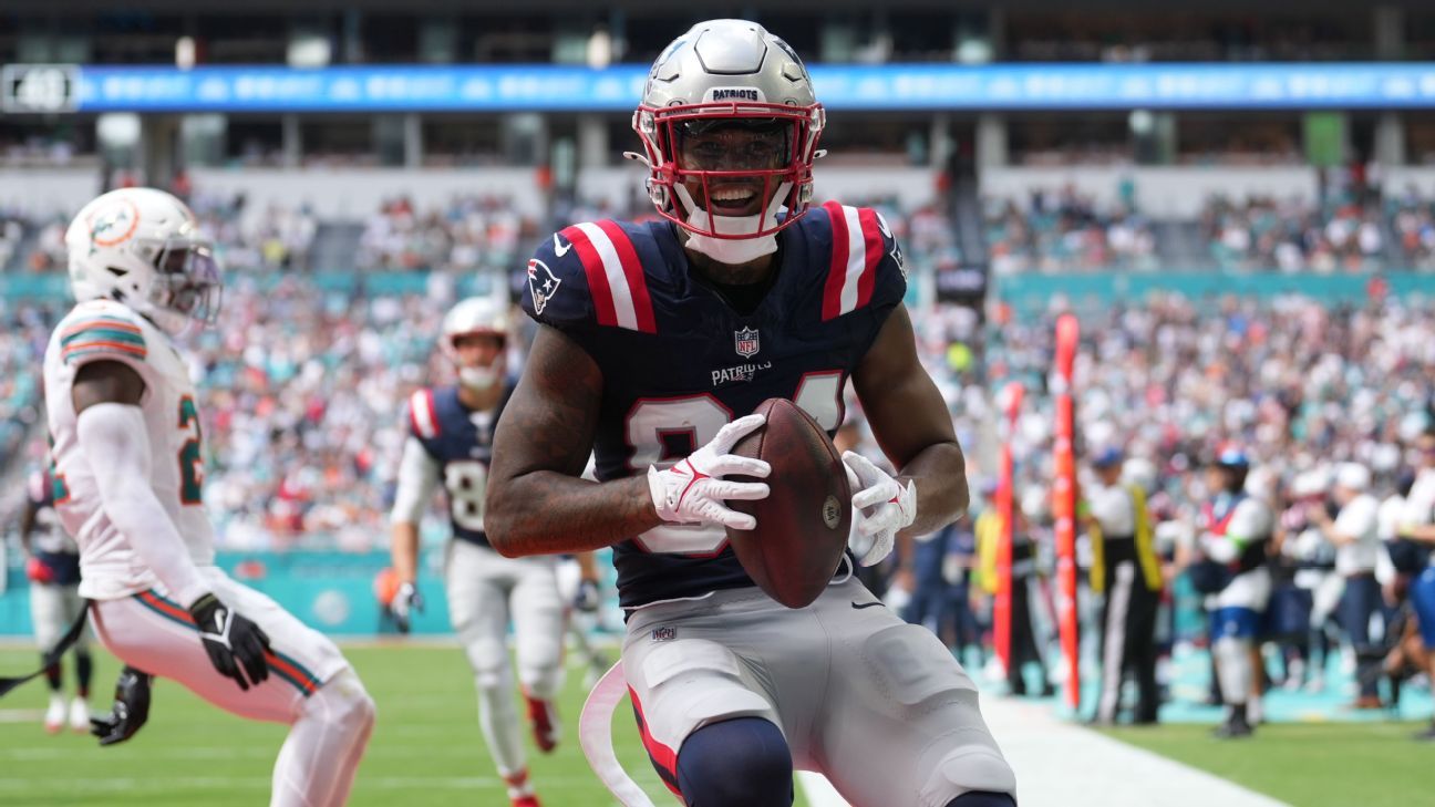 Fuente: Kendrick Bourne, el principal receptor de los Patriots, se ha roto el ligamento anterior cruzado