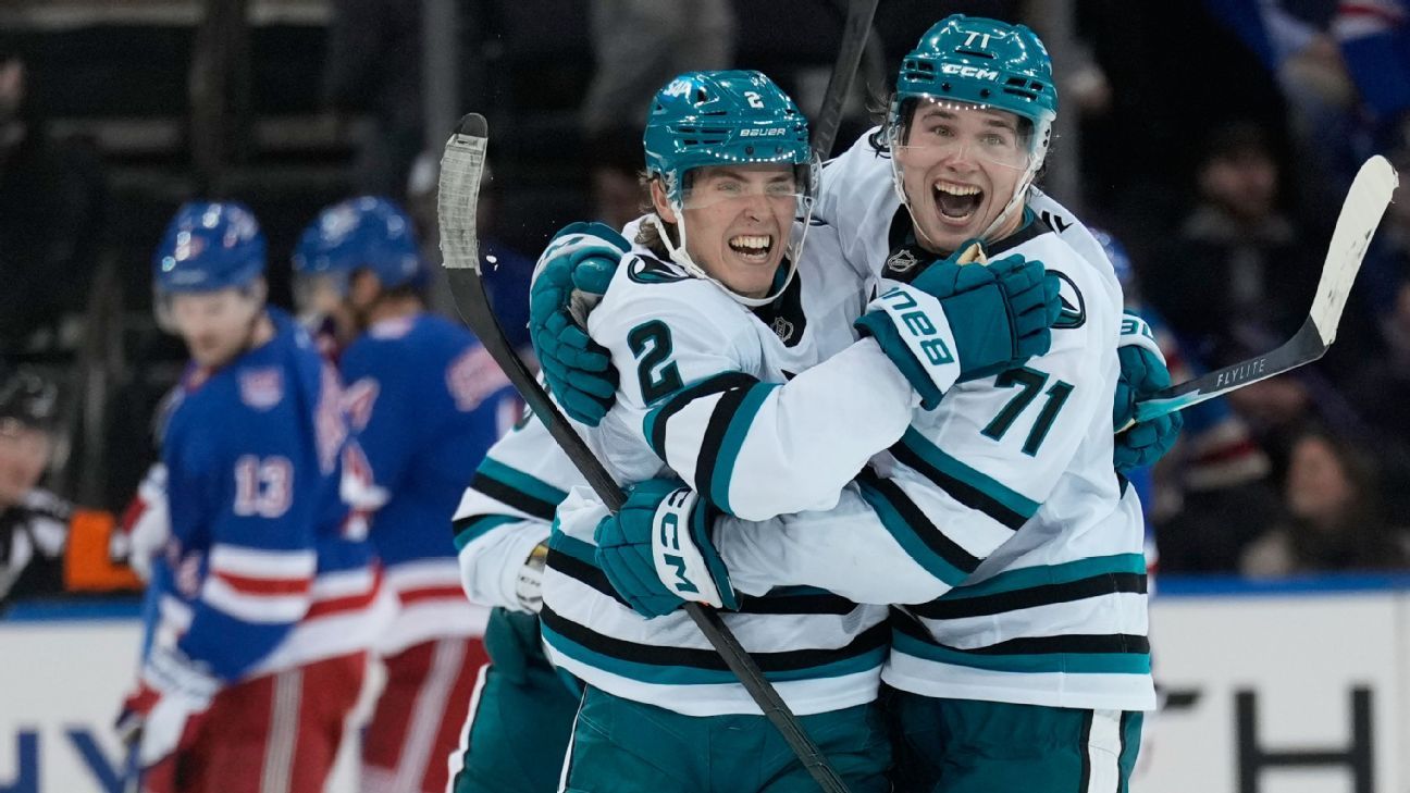 Sharks see into future as Celebrini, Smith key win Sharks see into future as Celebrini, Smith key win